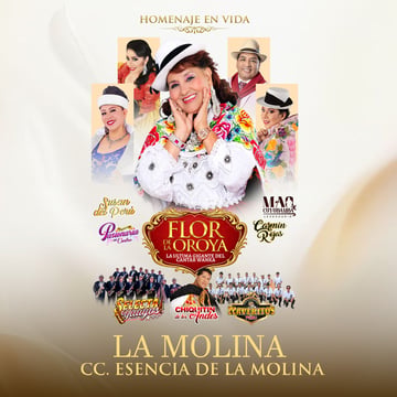 Homenaje en vida a la última gigante del cantar Wanka Flor de la Oroya junto a grandes invitados en el Centro de Convenciones Scencia de la Molina