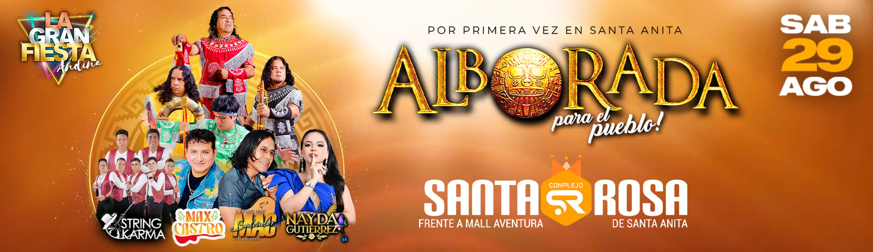 Gran Fiesta Andina - Alborada para el Pueblo en el Complejo Santa Rosa de Santa Anita