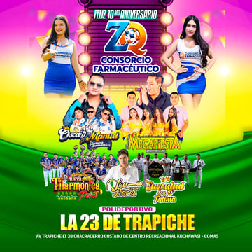 10° Aniversario ZQ Consorcio con Megafiestas, Oscar Manuel y más en Comas