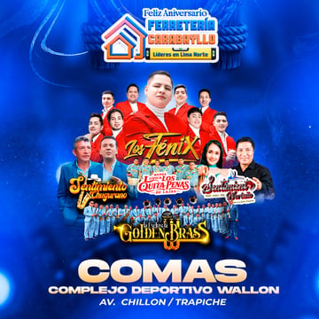 Gran Aniversario de Ferretería Carabayllo con Los Fénix y más en Comas