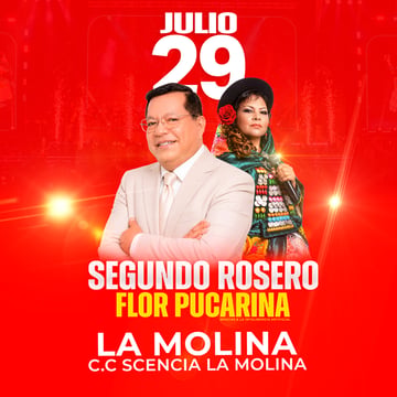 Segundo Rosero y Flor Pucarina Vuelve a los Escenarios en Scencia de La Molina 29-JULIO
