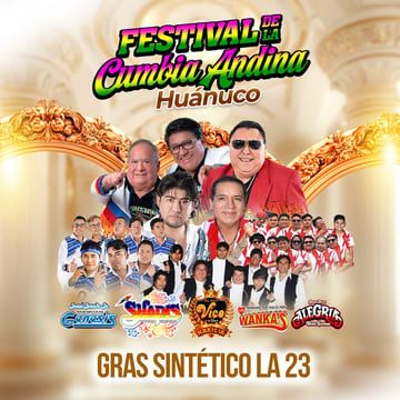 Festival de la Cumbia Andina con Grupo Alegría, los Shapis y más en Huánuco