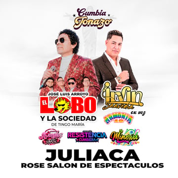Cumbia Tonazo con El Lobo, Irvin Saavedra y mucho más en Juliaca