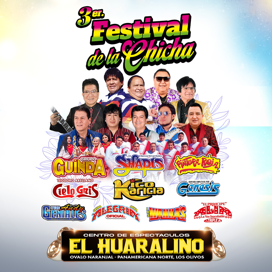 Imagen de Festival de la Chicha con Los Shapis, Guinda, Pintura Roja, Grupo Alegría y más en El Huaralino