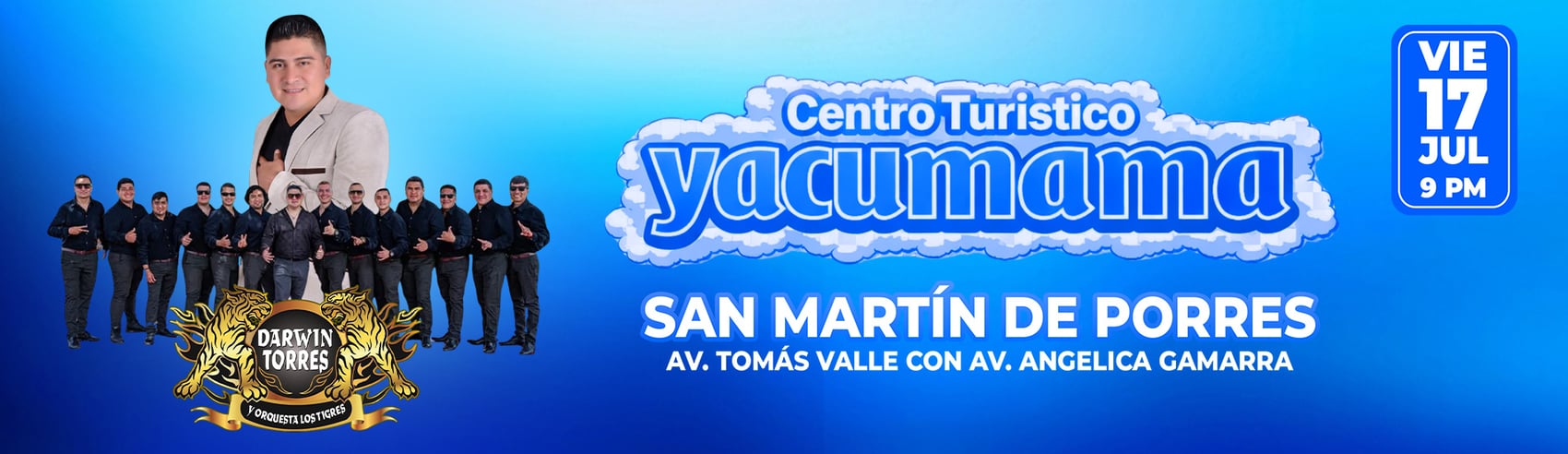 Darwin Torres y Los Tigres en Centro Turístico Yacumama