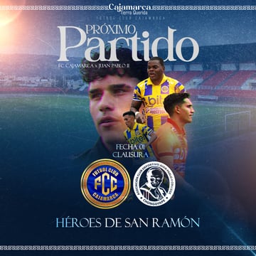 FC Cajamarca vs Juan Pablo II por la Liga 1