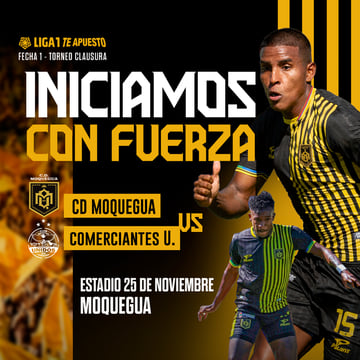 C.D MOQUEGUA  VS COMERCIANTES UNIDOS POR LA LIGA1
