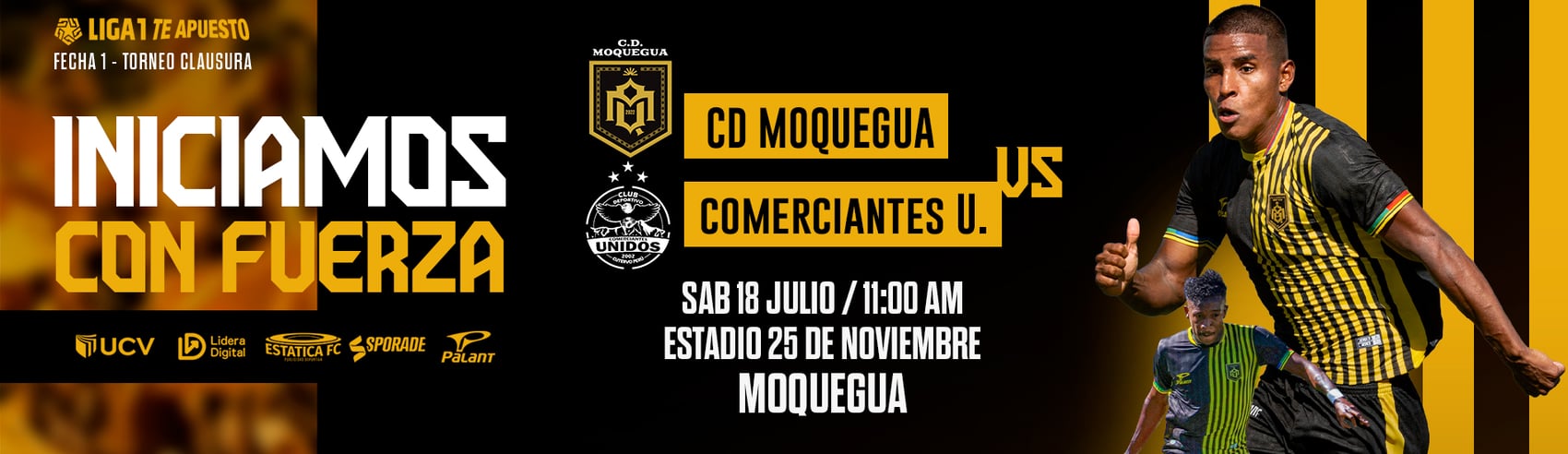 C.D MOQUEGUA  VS COMERCIANTES UNIDOS POR LA LIGA1