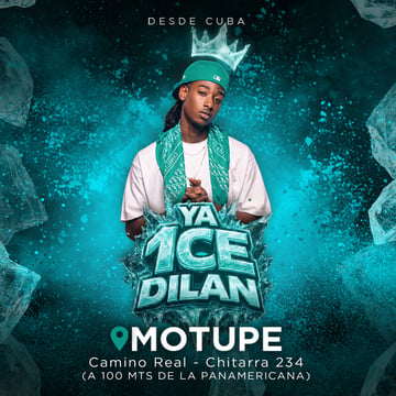 Desde Cuba llega Ya Ice Dilan a Motupe