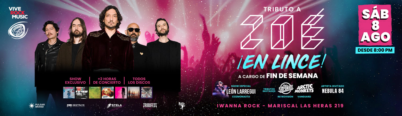 Tributo a Zoé en Lince: una noche para revivir todos sus éxitos