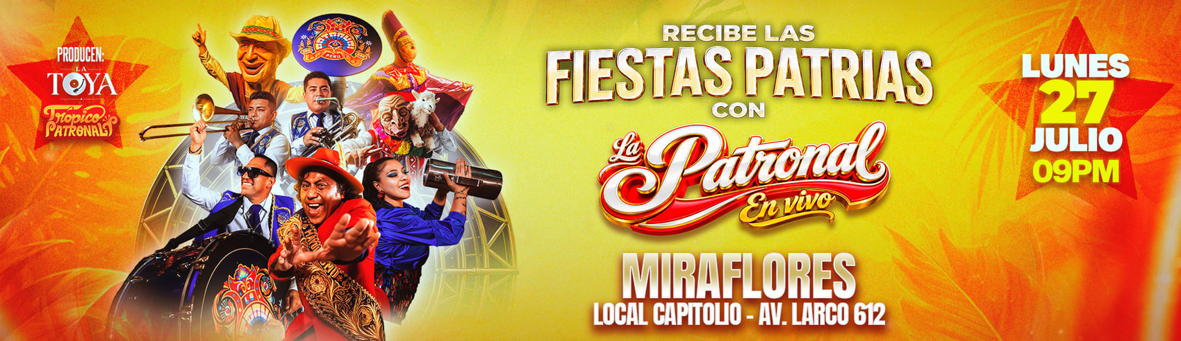 Fiestas Patrias con La Patronal en Miraflores