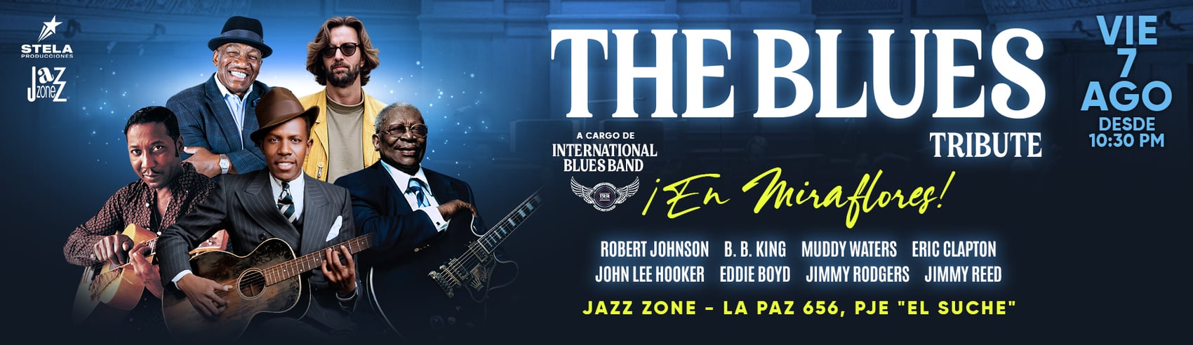 The Blues Tribute - Un homenaje a las leyendas del blues en Miraflores