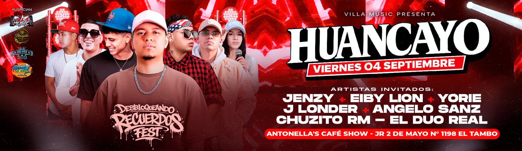 Desbloqueando Recuerdos Fest con Eiby Lion, Jenzy y mucho más en Huancayo