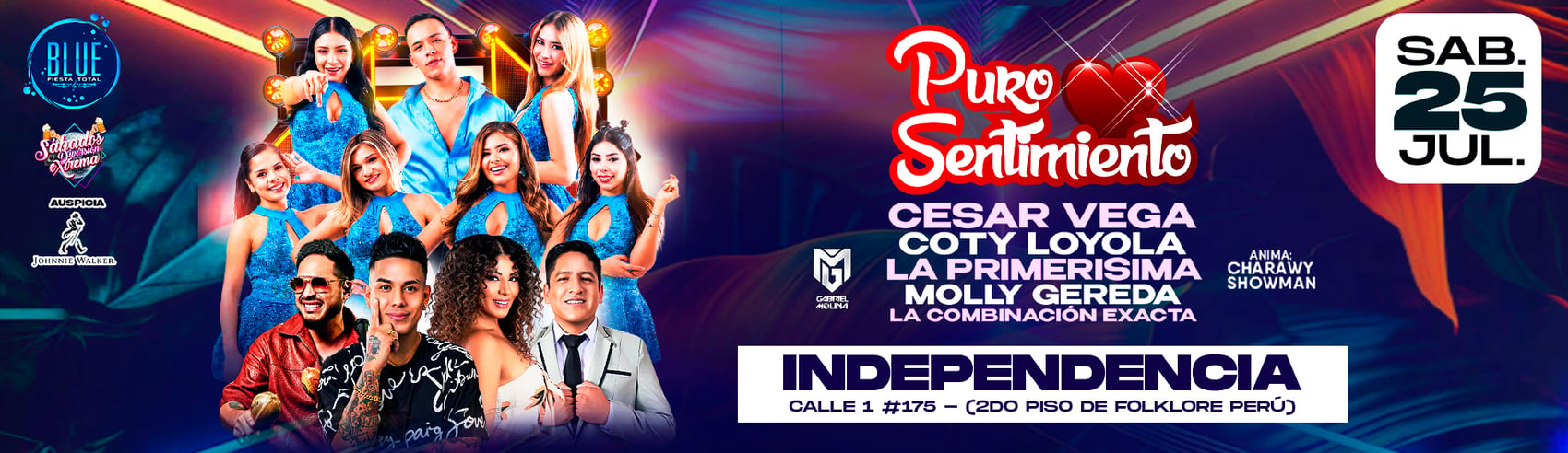 Puro Sentimiento, Cesar Vega y mucho más en Independencia