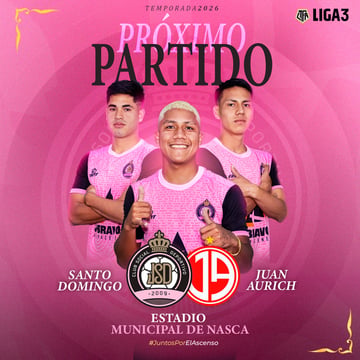 Juventud Santo Domingo vs Juan Aurich por la Liga 3 en Nazca