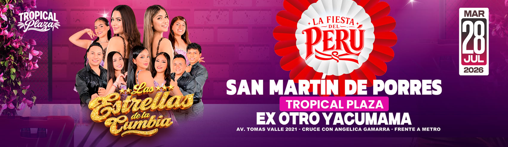 La Fiesta del Perú se vive con Las Estrellas de la Cumbia en SMP