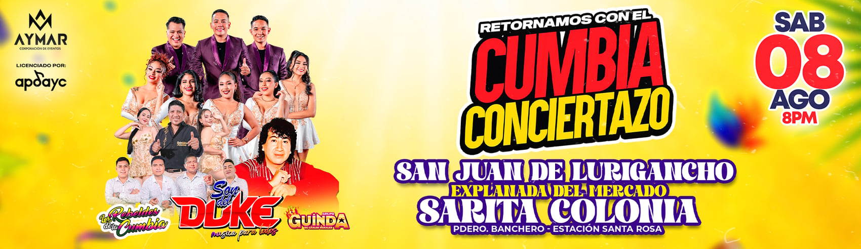 Son del Duke, Los Rebeldes de la Cumbia y Guinda en SJL