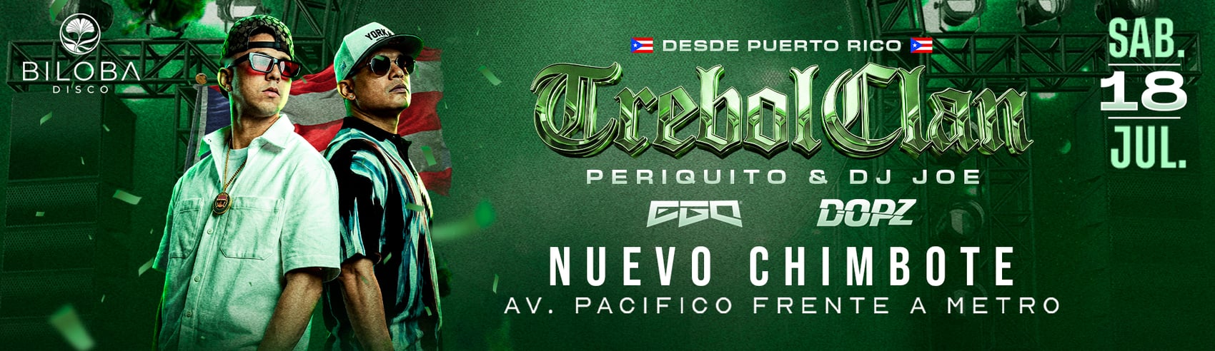 Trebol Clan desde Puerto Rico en Biloba Club Nuevo Chimbote